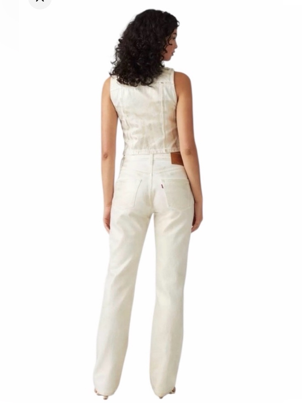 Levi’s Premium COATED 501® '90S WOMEN'S JEANS 28 x 30 Luminary White - Picture 3 of 10